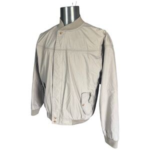 Vintage 90's Windbreaker Bomber - Beige - XL